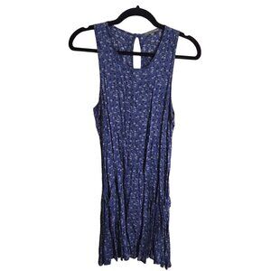 American Eagle Made In Italy Blue Ditzy Floral Tunic Mini Dress One Size
